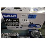 kobalt 24v chain saw (batt/ch in office)