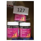 3ct womens collagen gummy rings peach 12/26