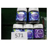 5ct olly extra strength sleep gummies asst dates
