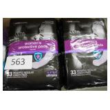 2-33ct womens regular protective pads