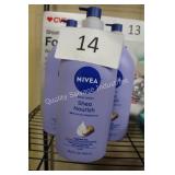 3ct nivea shea butter body lotion