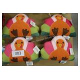 4ct turkey throw pillows
