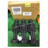 6ct black sparkle nutcrackers