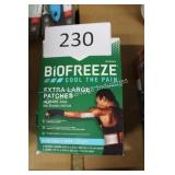 2-4ct asst size bio freeze pain relief patches