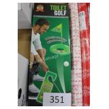 toilet golf gag gift