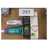 4ct asst toothpaste burts bees/crest/toms asst