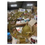 metal lighted crescent Ramadan table decor