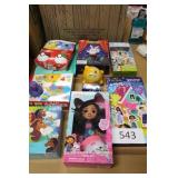 9ct asst toys pokemon/gabby/bluey/unicorn