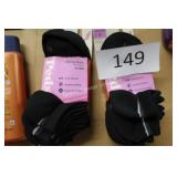 12pr peds all day active no show socks 5-10