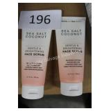 2ct sea salt coconut face scrub