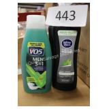 2ct white rain body wash & 2ct V05 mens 3n1 wash