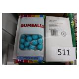 2-4ct blue rasperberry gumballs 7/25