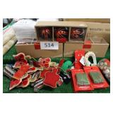 asst Christmas ornaments/hooks