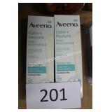 2ct aveeno calm&restore daily moisturizer SPF30