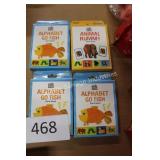 4ct alphabet go fish & animal rummy