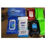 12ct asst wipes flushable/antibacterial/face &
