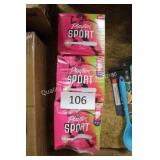 3-36ct playtex sport tampons U