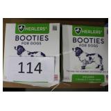 2-2ct healers booties for dogs M