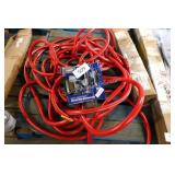 water hose and sprinkler