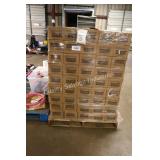 skid of safe & soft wipes