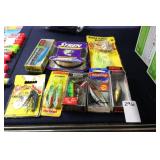 8pc fishing lures/tackle (display)