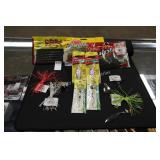 11pc fishing lures/tackles (display)