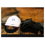 hardhat and back brace