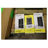 3 canary view cameras -not tested