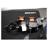 2 black & decker batteries & charger - good