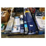 1/2 skid of blinds & flooring