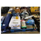 skid of toilet seats, light fixture, etc