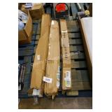 3 shower/curtain rods