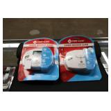 2 carbon monoxide alarms (display)