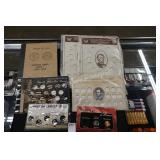 wheatvpenny collector books & coins (display)