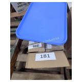 case of plastic trays