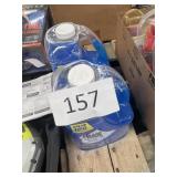 two jugs of blue coral wash & wax car shampoo