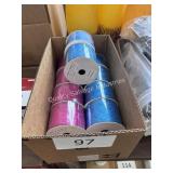 lot of 3ï¿½ christmas design fabric ribbon rolls