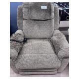 one electronic recliner w/ heat