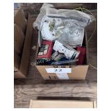 box full of electric supplies