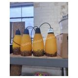 4 sets of hanging lights