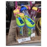 lot of water bottles