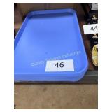 lot of plastic trays