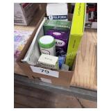 box of health & beauty supplies