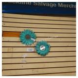 2-green flower mirrors