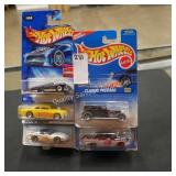 5 asst hot wheel cars (display)