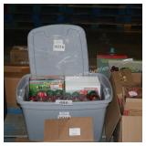 tote of christmas decor