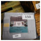 KING gray sheet set