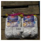 2-13ct hanes low cut sz 8-12 socks
