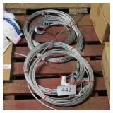 4 winch cables w hooks