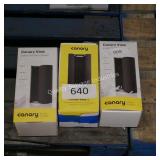 3 canary view security cameras - not tested